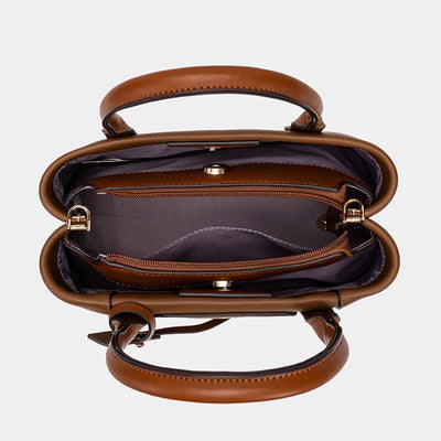 Sac à main pour femme en simili cuir, style mode à bandoulière